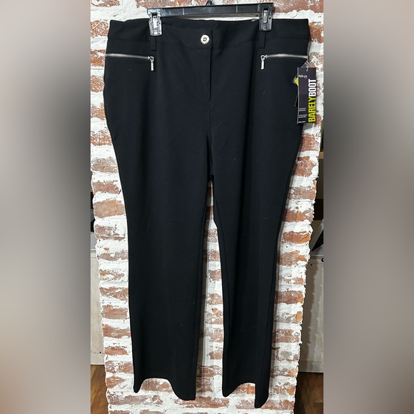 Style & Co. Pants - NWT STYLE & CO PANTS Elegant Dress Pants with Silver Zipper Accents, Tapered Leg